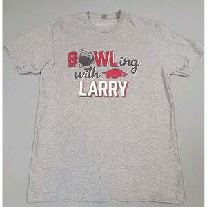 Razorback Authentic Men's Size Large Short Sleeve Gray Shirt